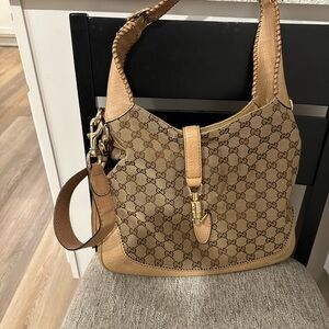 Gucci Monogram Jackie Shoulder Bag